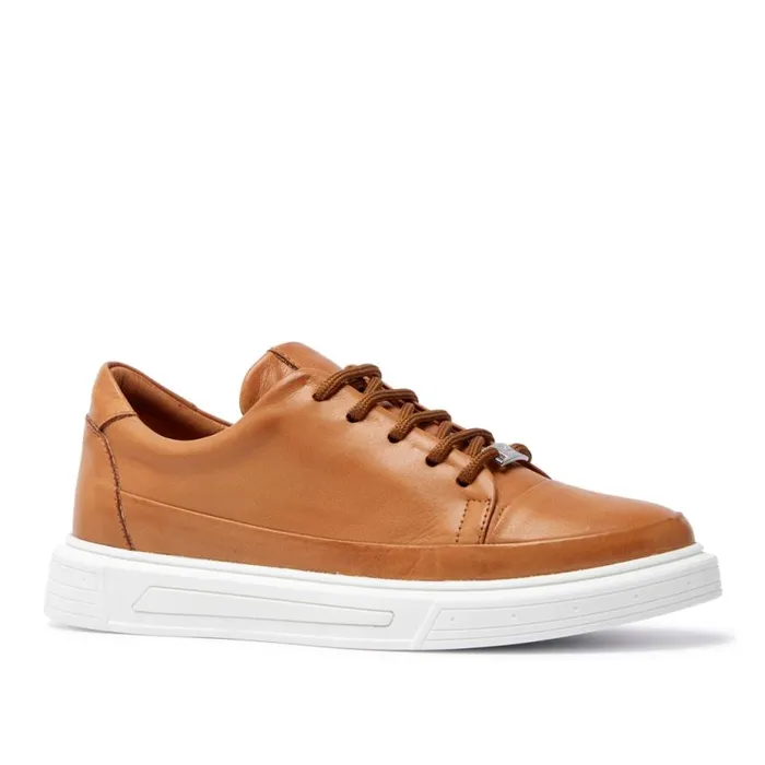 Carl Scarpa Lenotti Tan Leather Leisure Women Trainers
