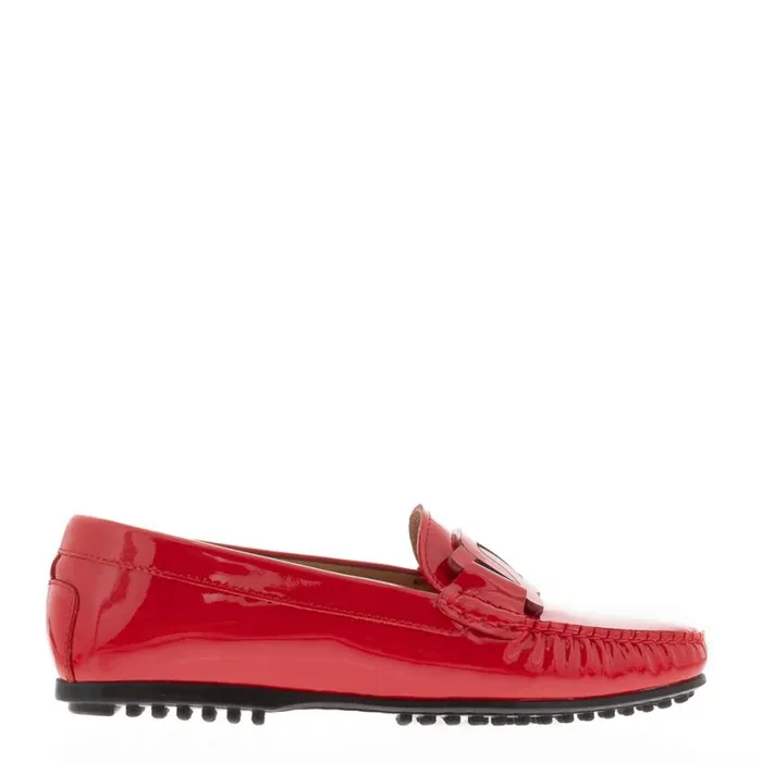 Carl Scarpa Martedi Red Leather Penny Loafers Women Bestselling