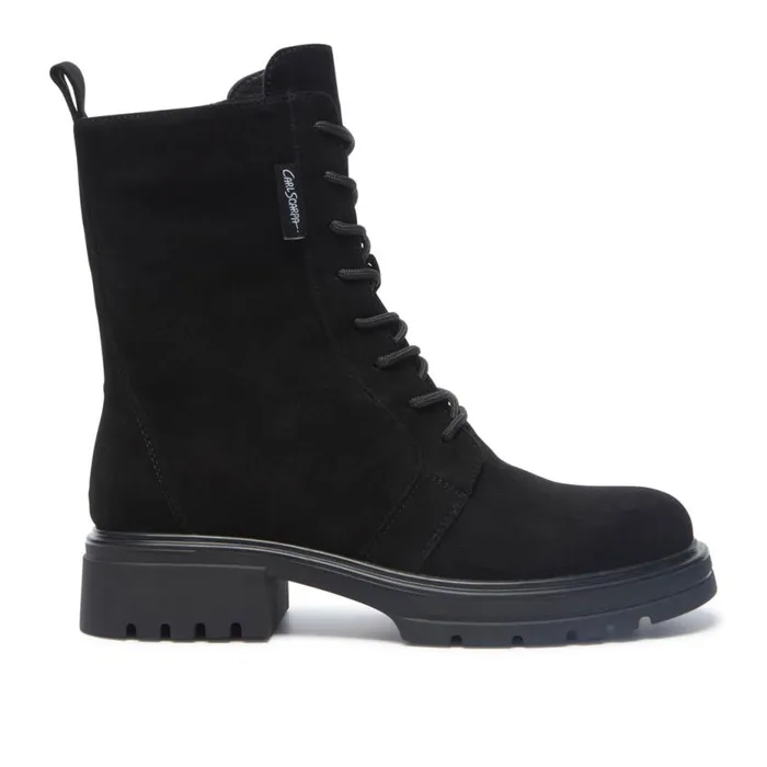Carl Scarpa Pinzola Black Suede Ankle Boots Women Leather Ankle Boots