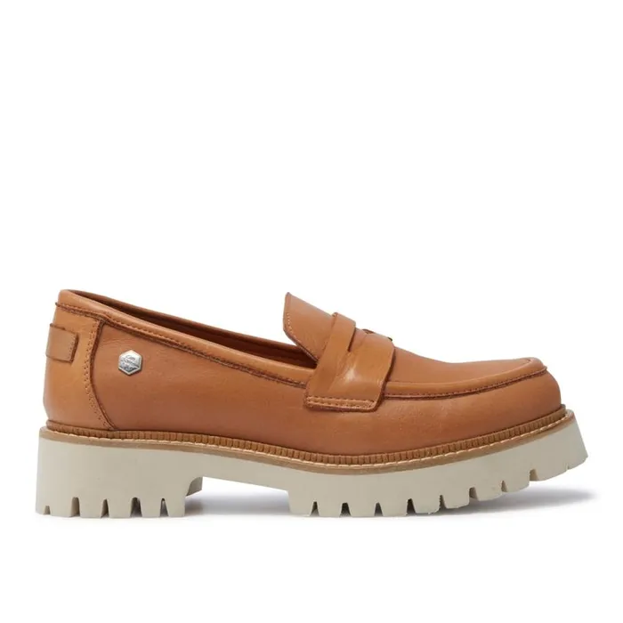 Carl Scarpa Rolita Tan Leather Loafers Women Leather Loafers
