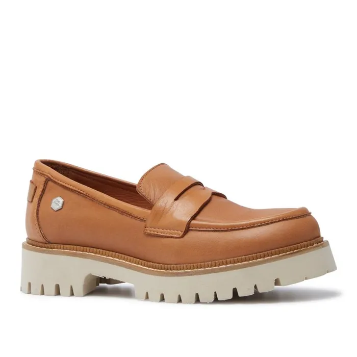 Carl Scarpa Rolita Tan Leather Loafers Women Leather Loafers