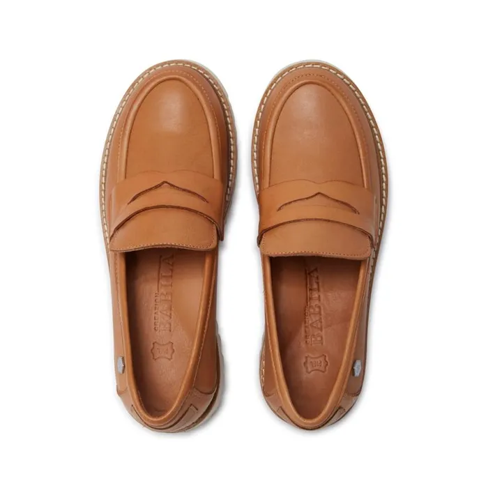 Carl Scarpa Rolita Tan Leather Loafers Women Leather Loafers