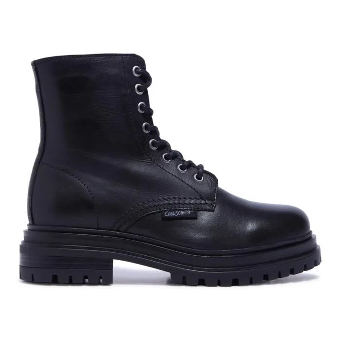 Carl Scarpa Seville Black Leather Ankle Boots Women Leather Ankle Boots