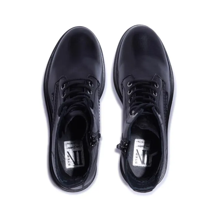 Carl Scarpa Seville Black Leather Ankle Boots Women Leather Ankle Boots