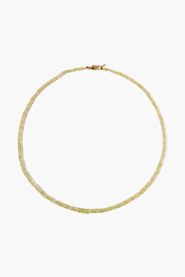 Chan Luu 14k Fine Women 14k Chrysoberyl Collar Necklace