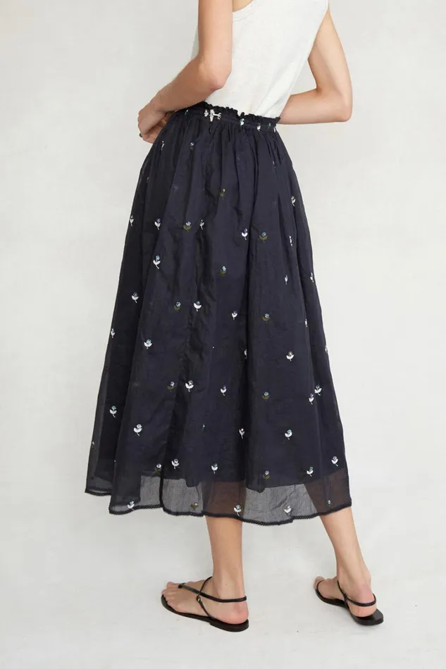 Chan Luu Bottoms Women Caroline Ballet Skirt Black Floral