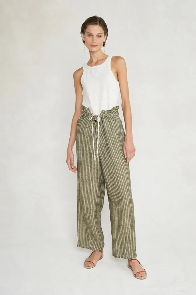 Chan Luu Bottoms Women Loren Pant Mosstone