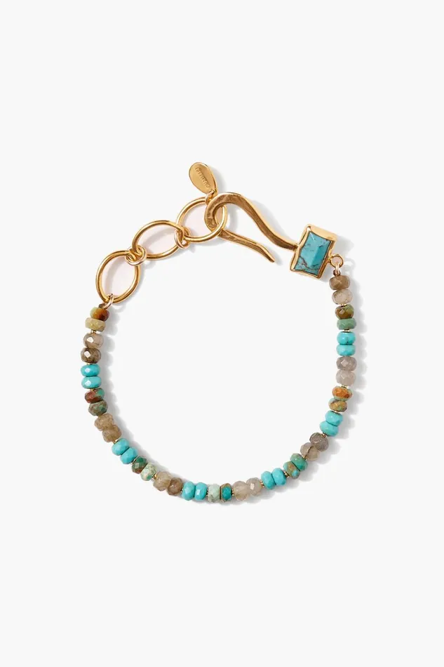 Chan Luu Bracelets Women Odyssey Hook Bracelet Turquoise