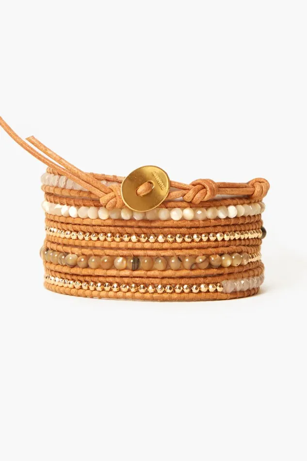 Chan Luu Bracelets Women Santi Wrap Bracelet Natural Mix