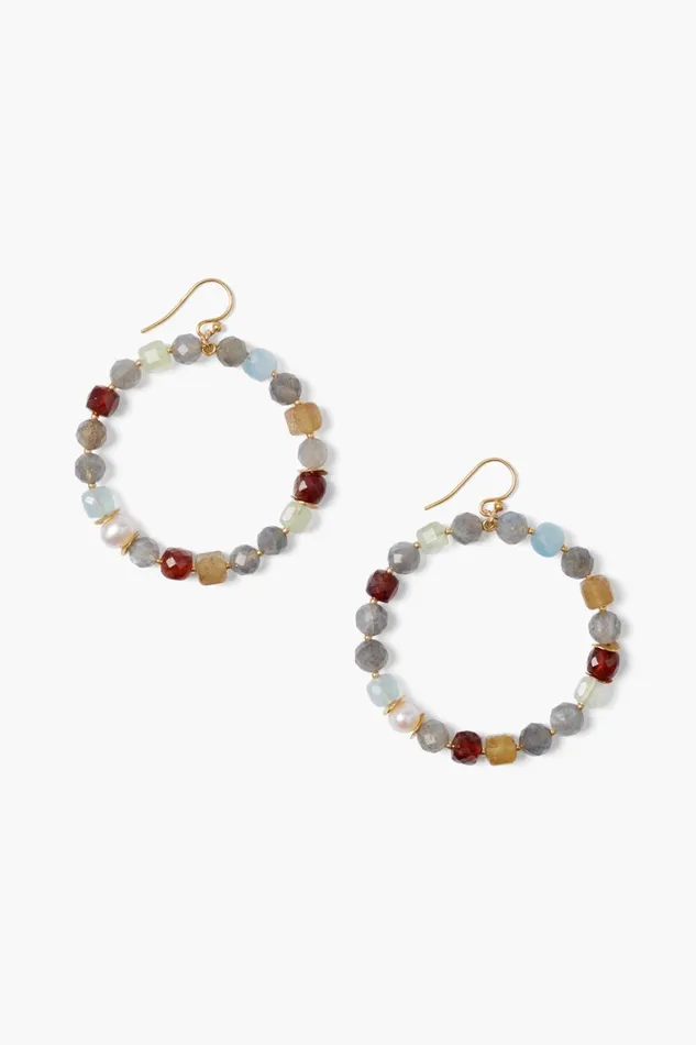 Chan Luu Earrings Women Magdalena Hoop Earrings Multi