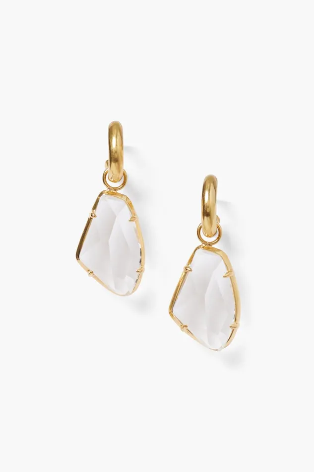 Chan Luu Earrings Women Neve Hoop Earrings Crystal