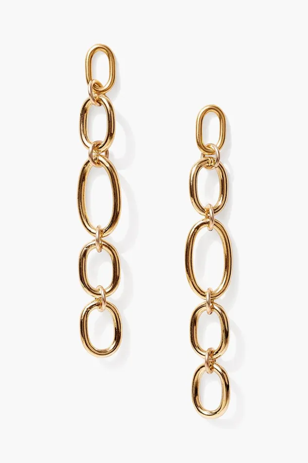 Chan Luu Earrings Women Ravello Chain Earrings Gold