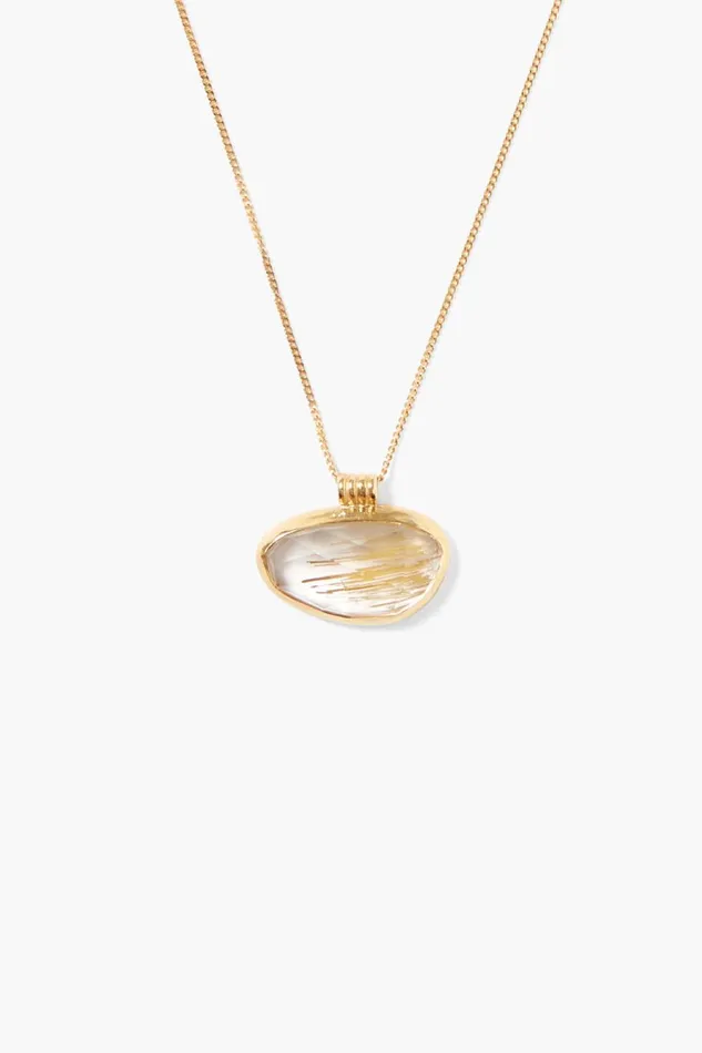 Chan Luu Necklaces Women Delta Necklace Rutilated Quartz