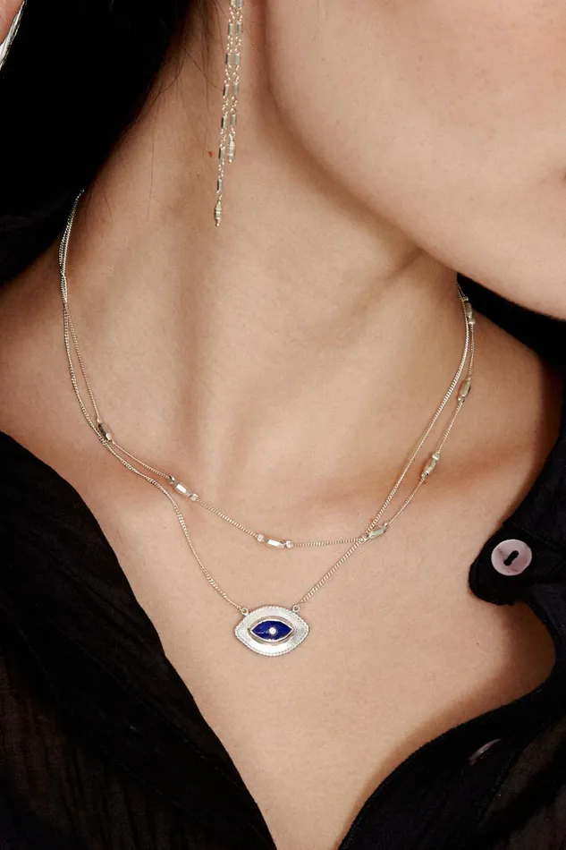 Chan Luu Necklaces Women Mariya Evil Eye Necklace Lapis
