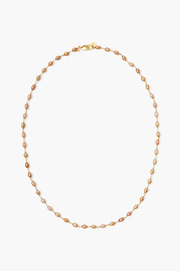 Chan Luu Necklaces Women Santa Fe Necklace Copper Pearl