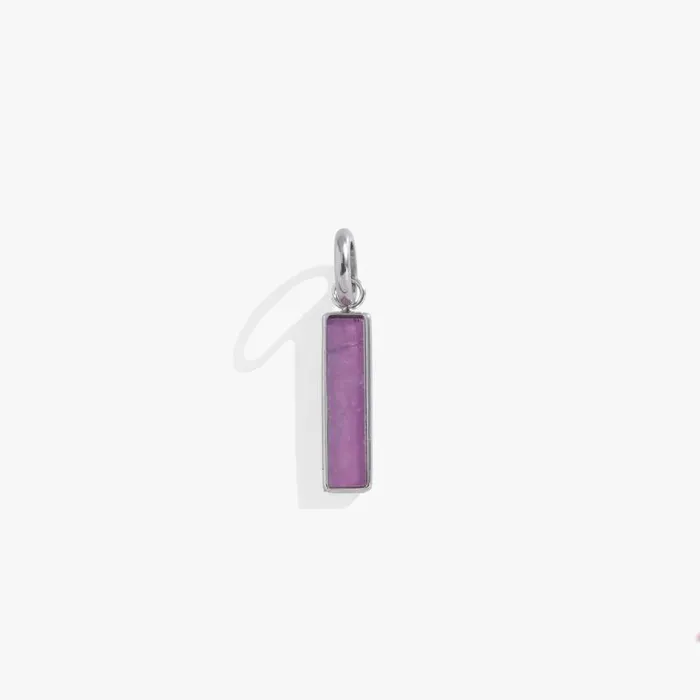 Charms Women Alex And Ani Amethyst Gemstone Interchangeable Bar Charm Stainless Steel Silver Charms Women Alex And Ani Amethyst Gemstone Interchangeable Bar Charm Stainless Steel Silver