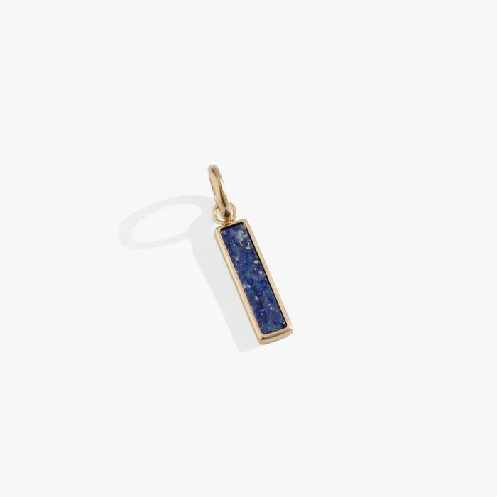 Charms Women Alex And Ani Lapis Gemstone Interchangeable Bar Charm Stainless Steel Gold