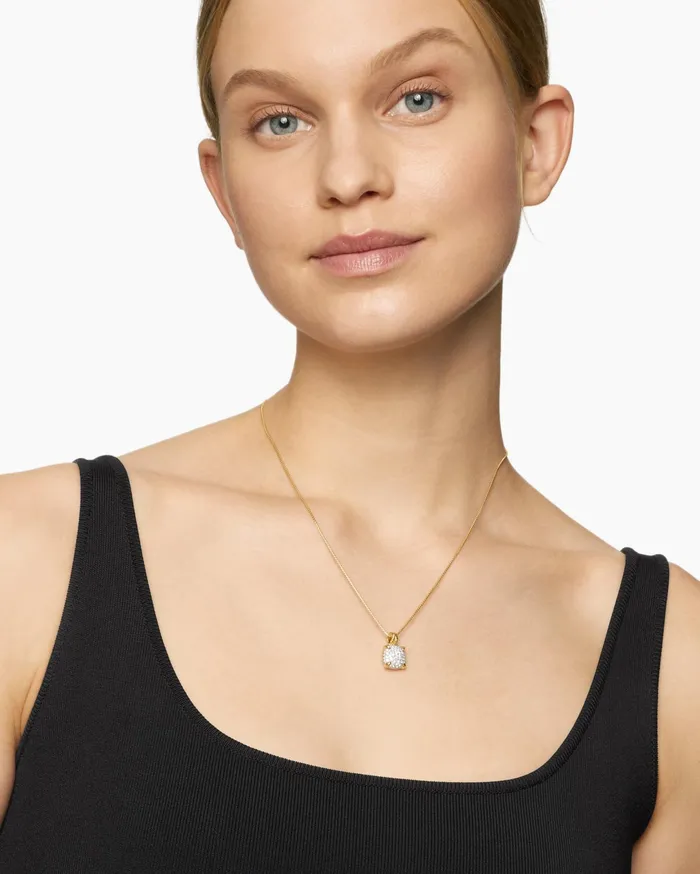 Chatelaine Pendant Necklace In 18K Yellow Gold With Pav Diamonds 11mm Women David Yurman Pendant Chatelaine Pendant Necklace In 18K Yellow Gold With Pav Diamonds 11mm Women David Yurman Pendant
