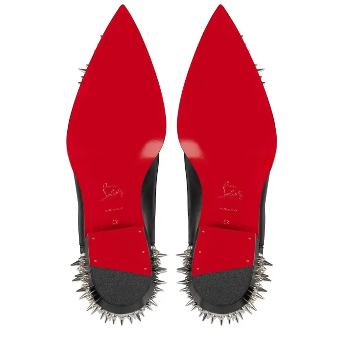 Christian Louboutin Boots Men Cheliviss Meteor Boots 8211 Calf Leather And Spikes 8211 Black