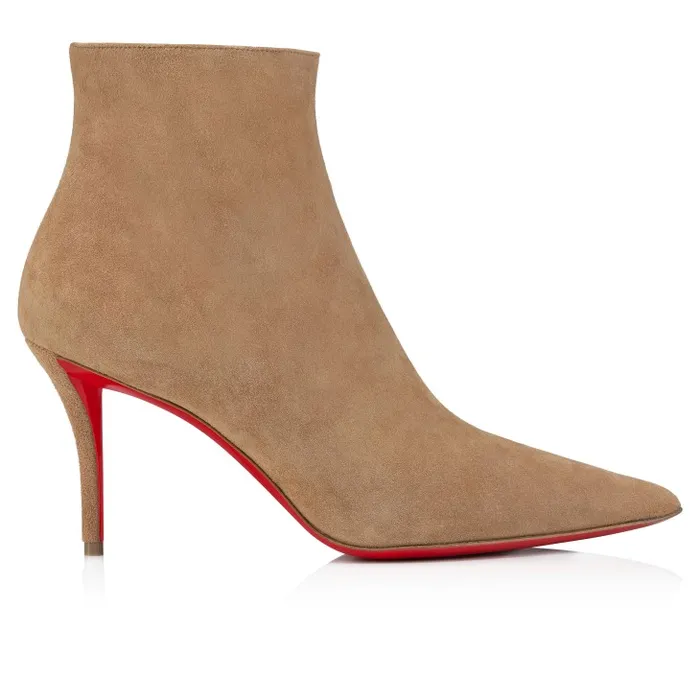 Christian Louboutin Boots Women So Apostropha Booty 80 Mm Low Boots 8211 Veau Velours 8211 Lionne