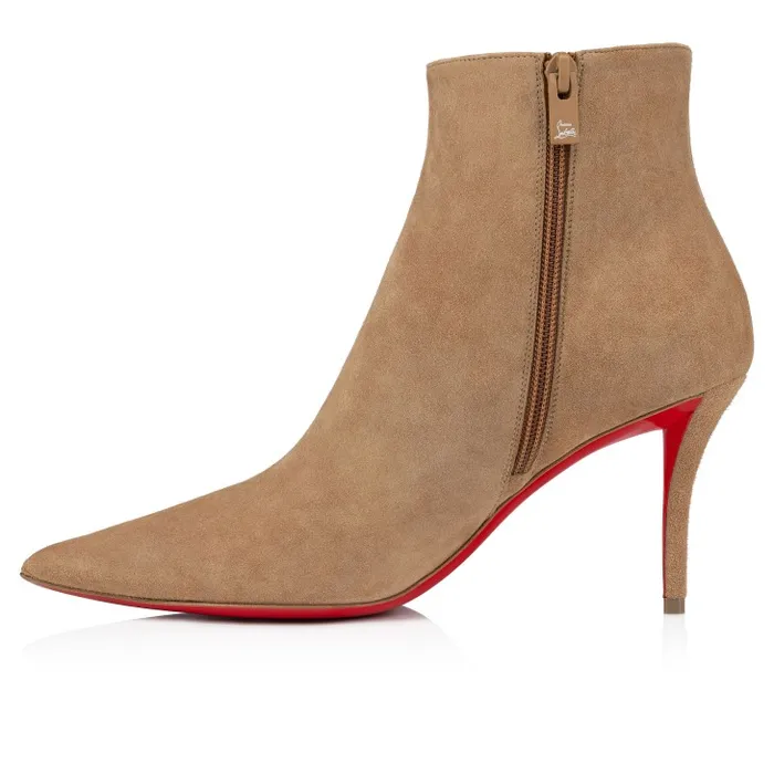 Christian Louboutin Boots Women So Apostropha Booty 80 Mm Low Boots 8211 Veau Velours 8211 Lionne