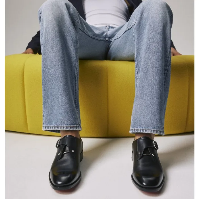Christian Louboutin Buckles and Laceups Men Chambelimonk Derbies 8211 Calf Leather 8211 Black Christian Louboutin Buckles and Laceups Men Chambelimonk Derbies 8211 Calf Leather 8211 Black