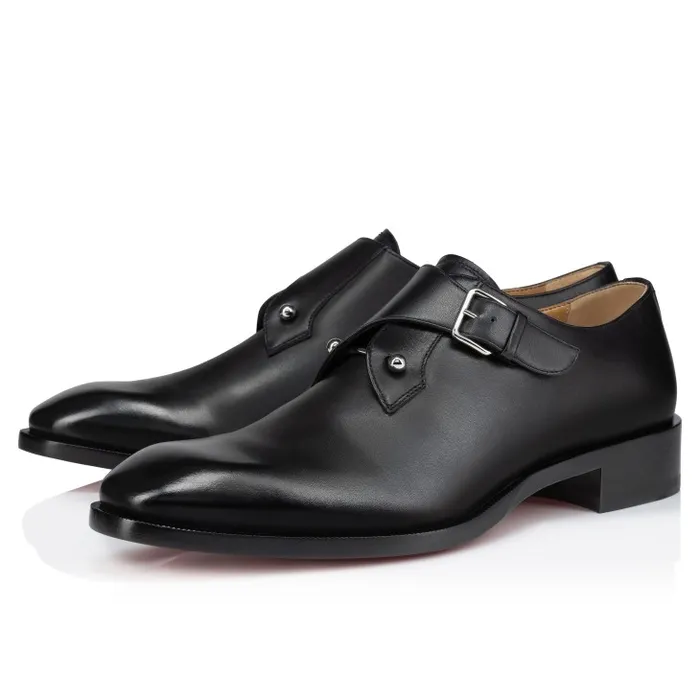 Christian Louboutin Buckles and Laceups Men Chambelimonk Derbies 8211 Calf Leather 8211 Black