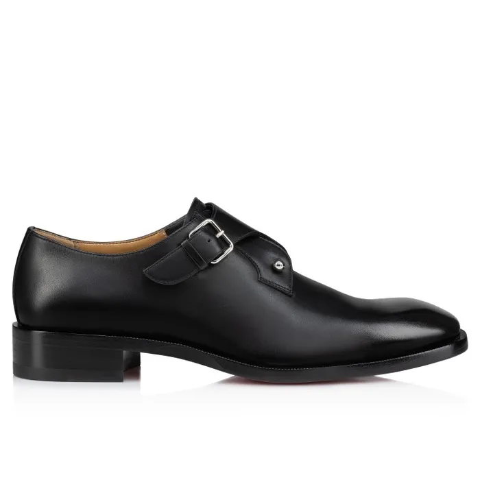 Christian Louboutin Buckles and Laceups Men Chambelimonk Derbies 8211 Calf Leather 8211 Black