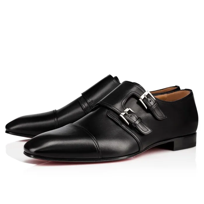 Christian Louboutin Buckles and Laceups Men Mortimer Buckle Shoes 8211 Calf Leather 8211 Black Christian Louboutin Buckles and Laceups Men Mortimer Buckle Shoes 8211 Calf Leather 8211 Black