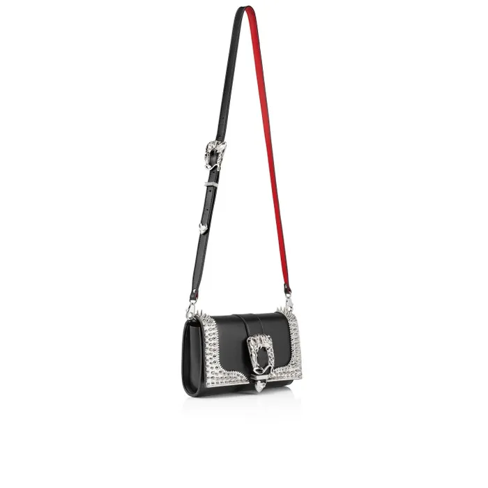Christian Louboutin Crossbody Bags Women Paloma Clutch 8211 Nappa Leather And Spikes 8211 Black