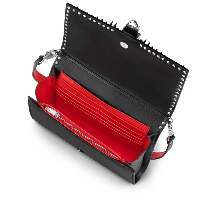 Christian Louboutin Crossbody Bags Women Paloma Clutch 8211 Nappa Leather And Spikes 8211 Black