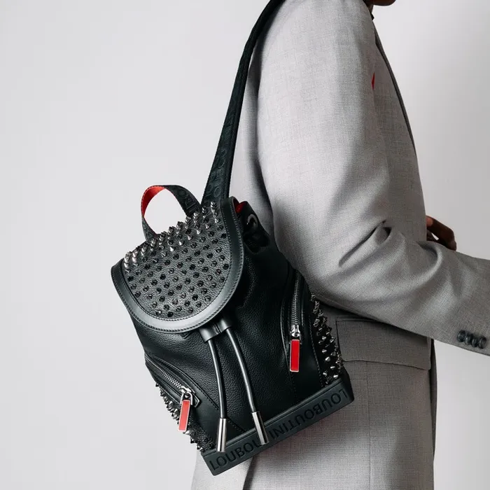 Christian Louboutin Crossbody Bags Men Explorafunk Small Backpack 8211 Calf Leather And Spikes 8211 Black Christian Louboutin Crossbody Bags Men Explorafunk Small Backpack 8211 Calf Leather And Spikes 8211 Black