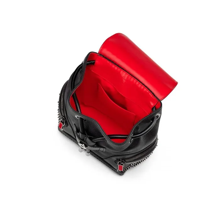 Christian Louboutin Crossbody Bags Men Explorafunk Small Backpack 8211 Calf Leather And Spikes 8211 Black