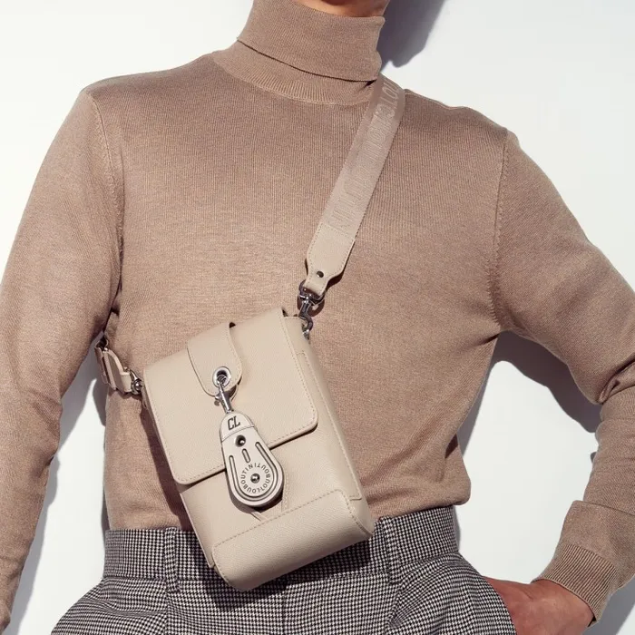 Christian Louboutin Crossbody Bags MenWomen Groovy Crossbody Bag 8211 Alpin Calf Leather 8211 Saharienne Christian Louboutin Crossbody Bags MenWomen Groovy Crossbody Bag 8211 Alpin Calf Leather 8211 Saharienne