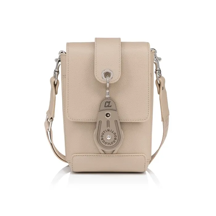 Christian Louboutin Crossbody Bags MenWomen Groovy Crossbody Bag 8211 Alpin Calf Leather 8211 Saharienne