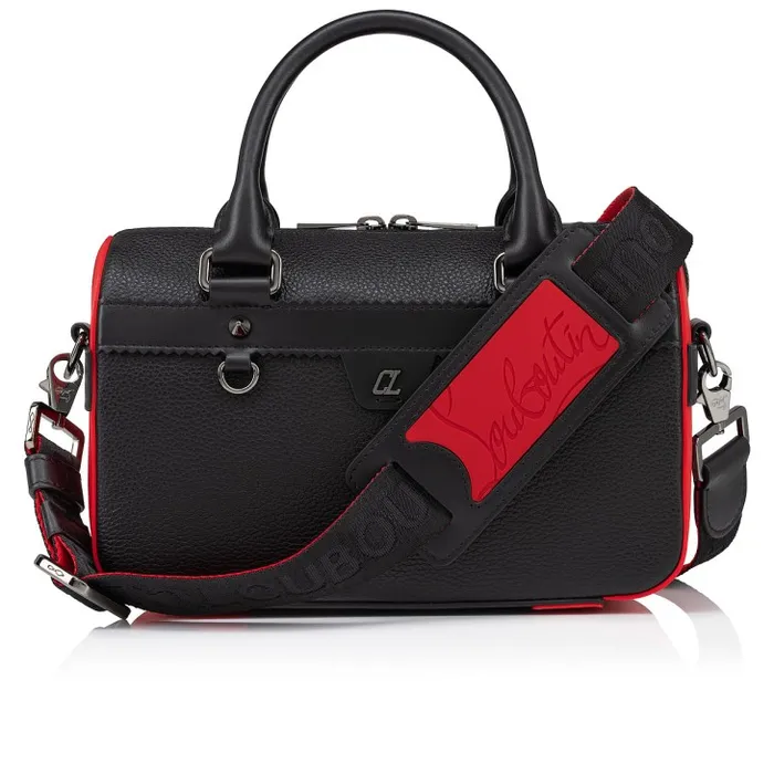 Christian Louboutin Crossbody Bags MenWomen Ruisbuddy Small Messenger Bag 8211 Grained Calf Leather And Rubber 8211 Black