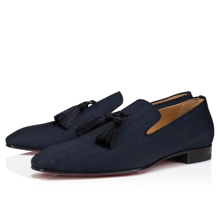 Christian Louboutin Loafers and Moccasins Men Officialito Loafers 8211 Smart Fabric 8211 Marine Christian Louboutin Loafers and Moccasins Men Officialito Loafers 8211 Smart Fabric 8211 Marine