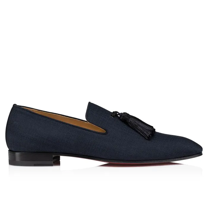 Christian Louboutin Loafers and Moccasins Men Officialito Loafers 8211 Smart Fabric 8211 Marine