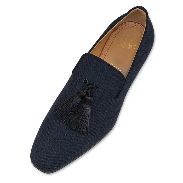 Christian Louboutin Loafers and Moccasins Men Officialito Loafers 8211 Smart Fabric 8211 Marine