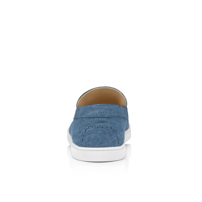 Christian Louboutin Loafers and Moccasins Men Varsiboat Boat Shoes 8211 Denim And Rubber 8211 Denim
