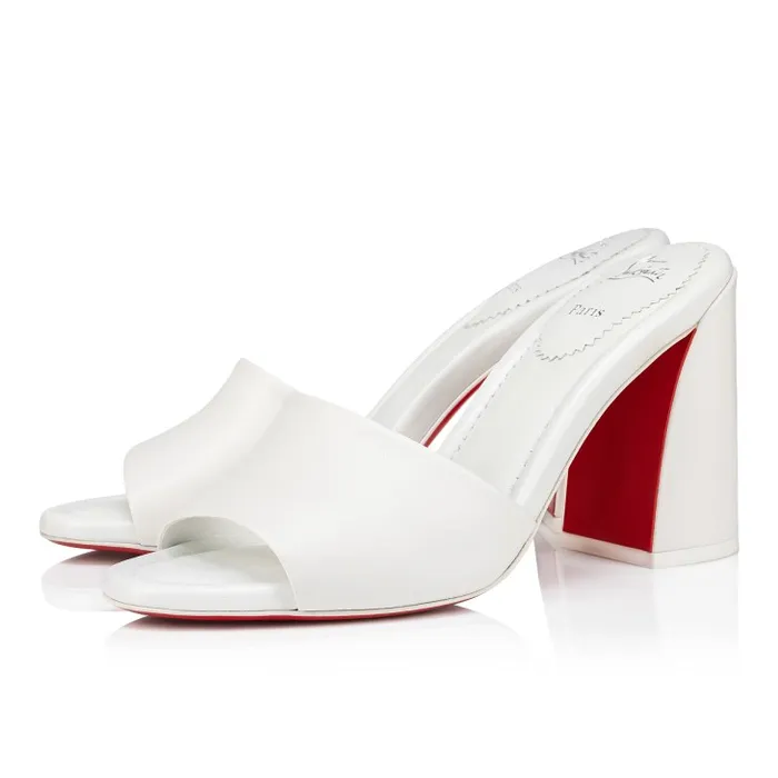 Christian Louboutin Mules Women Jane Mule 85 Mm Mules 8211 Nappa Leather 8211 Bianco