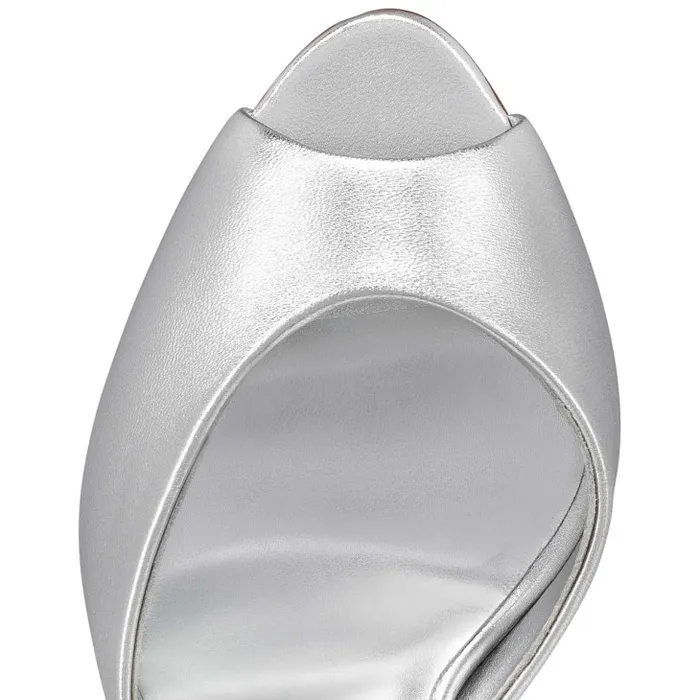 Christian Louboutin Mules Women Me Dolly 100 Mm Mules 8211 Nappa Leather 8211 Silver