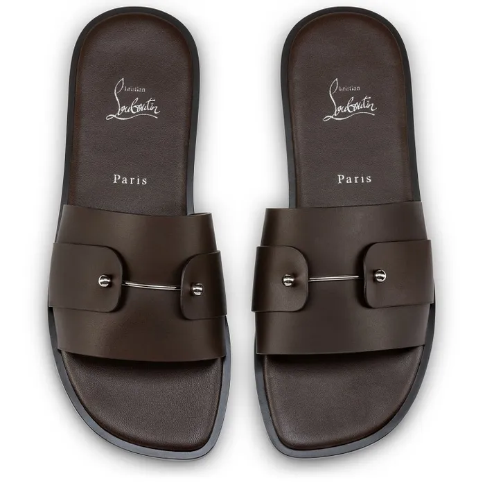Christian Louboutin Sandals and Espadrilles Men Chambelimule Mules 8211 Calf Leather 8211 Cosme
