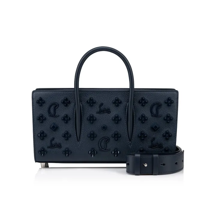 Christian Louboutin Shoulder Bags Women Paloma Top Handle Bag 8211 Calf Leather And Spikes Loubinthesky 8211 Navy Christian Louboutin Shoulder Bags Women Paloma Top Handle Bag 8211 Calf Leather And Spikes Loubinthesky 8211 Navy