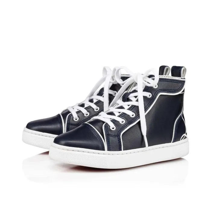 Christian Louboutin Sneakers Kids Funnytopi Hightop Sneakers 8211 Calf Leather 8211 Navy