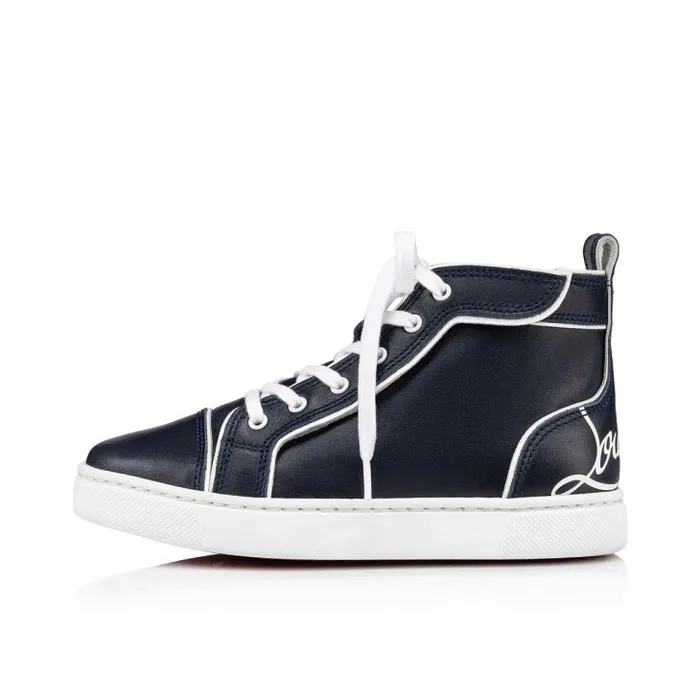 Christian Louboutin Sneakers Kids Funnytopi Hightop Sneakers 8211 Calf Leather 8211 Navy