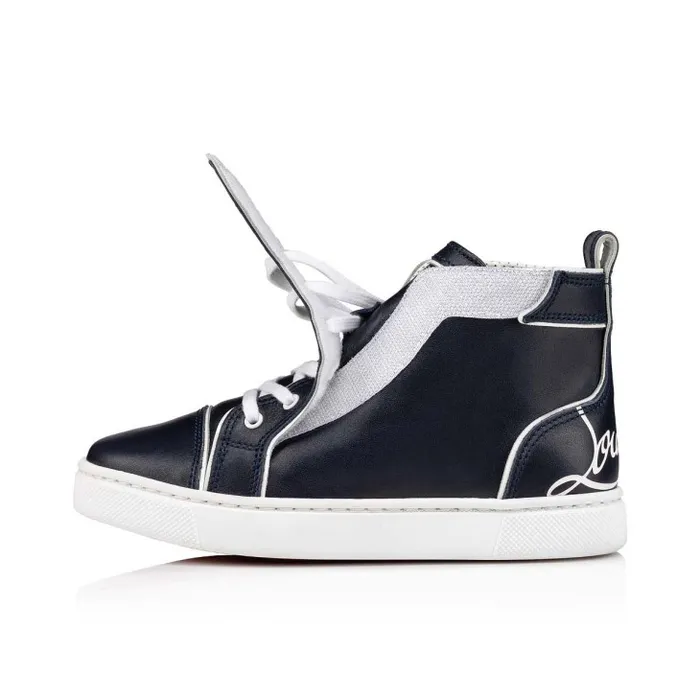 Christian Louboutin Sneakers Kids Funnytopi Hightop Sneakers 8211 Calf Leather 8211 Navy
