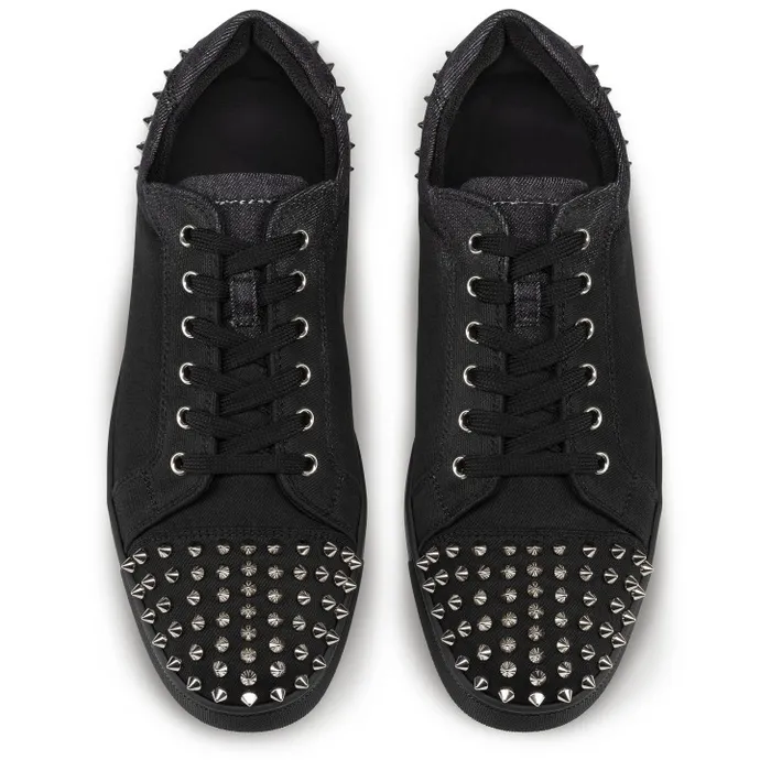 Christian Louboutin Sneakers Men Seavaste 2 Sneakers 8211 Denim Brushed Effect 8211 Black