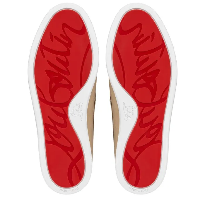 Christian Louboutin Sneakers Men Varsiboat Boat Shoes 8211 Calf Leather 8211 Saharienne