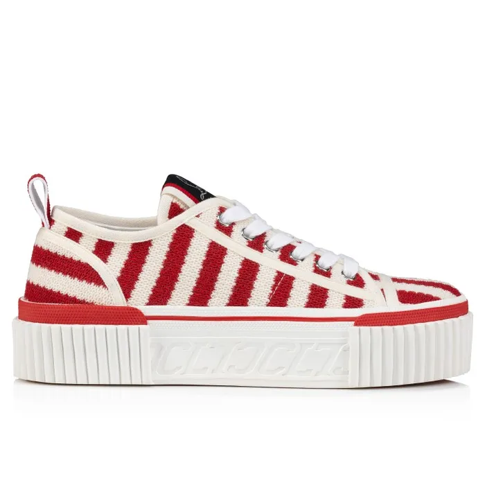 Christian Louboutin Sneakers Women Super Pedro 40 Mm Sneakers 8211 Malha Printed Fabric 8211 Loubi